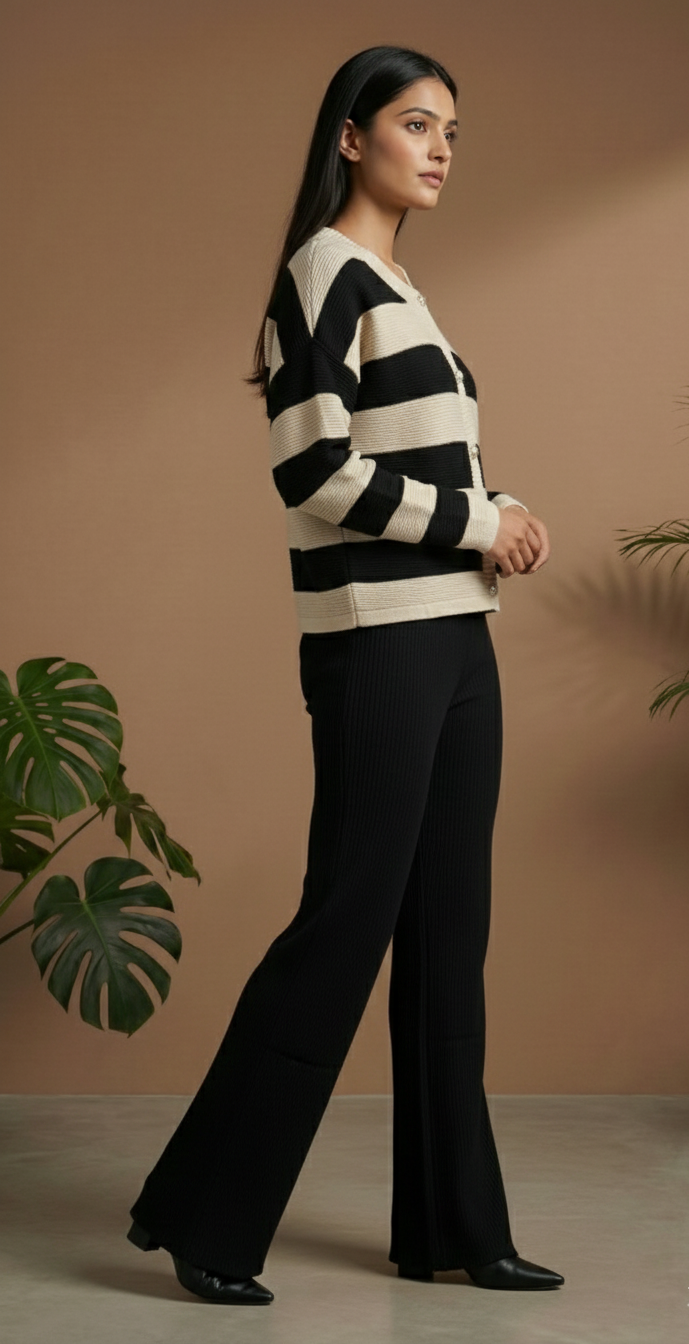 Luxe Striped Knit Co-Ord Set