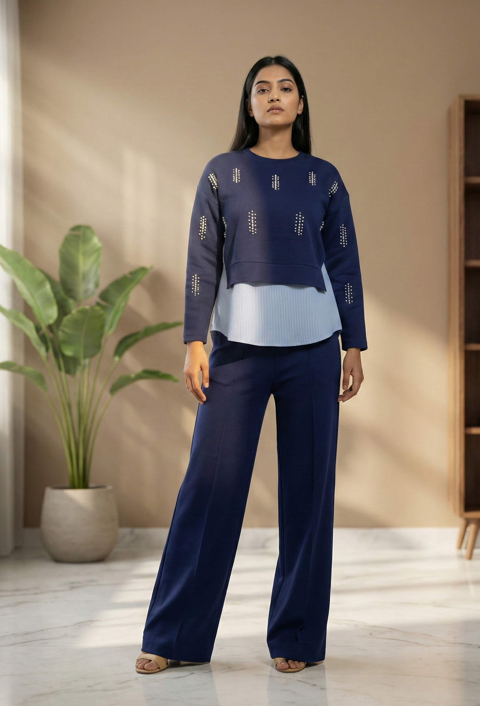 Women's Premium Embellished Layered Co-Ord Set