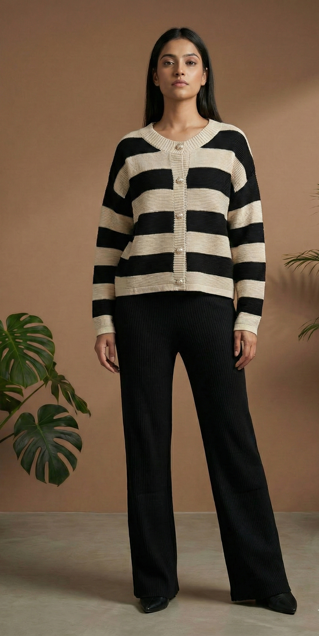 Luxe Striped Knit Co-Ord Set