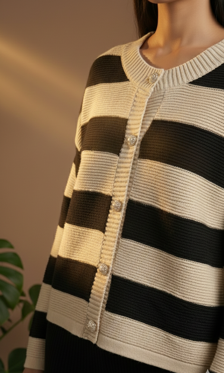 Luxe Striped Knit Co-Ord Set