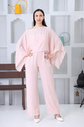 Blush Cape-Style Jumpsuit