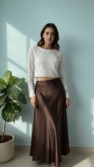 The Tenacious White Lace Crop Top