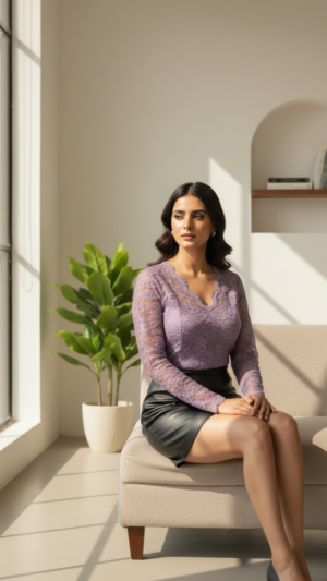 The Modern Romance Top – Lace & Grace Edition In Lavender