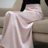 Signature Smooth Pink Satin Skirt