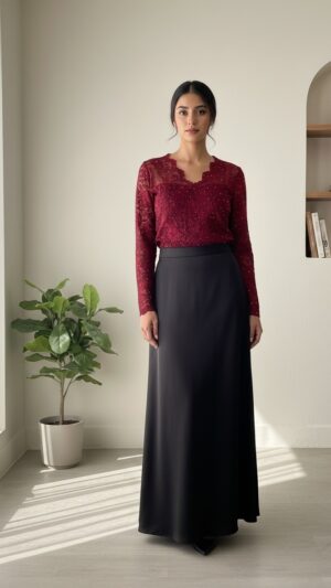 The Modern Romance Top – Lace & Grace Edition In Red